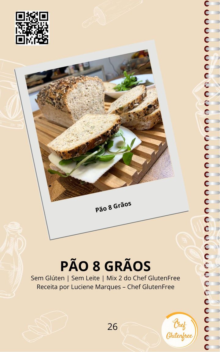 Página do Caderno Mix2 - Pão 8 Grãos