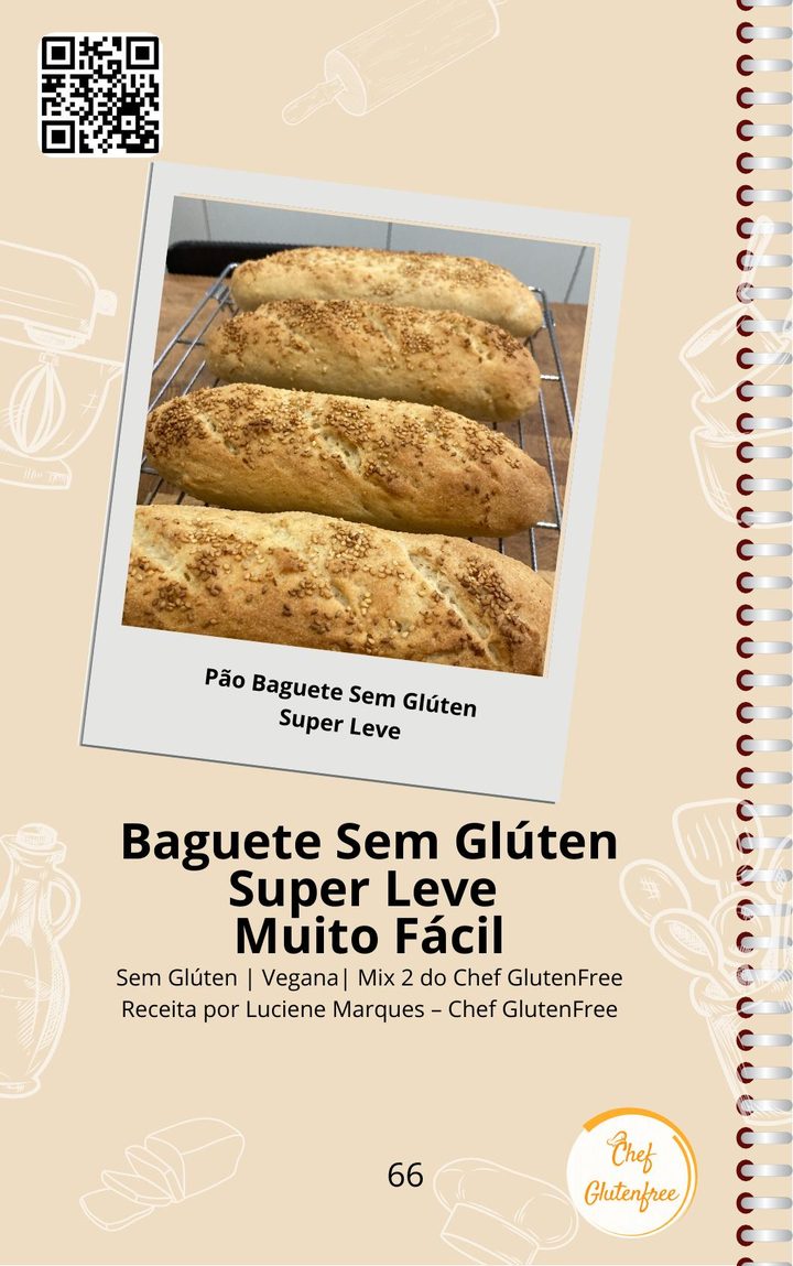 Página do Caderno Mix2 - Baguete sem glúten